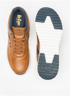Lee Cooper حذاء رياضي رجالي برباط للكاحل منخفض مع تفاصيل لوحة مطبوعة بالشعار  - Image 4