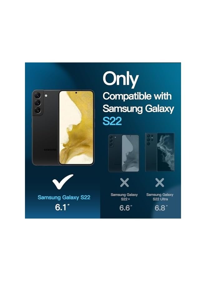 جي تيك واقي شاشة لهاتف Samsung Galaxy S22 5G مقاس 6.1 بوصة، طبقة من الزجاج المقوى مع أداة تثبيت سهلة، متوافق مع معرف بصمة الإصبع، شفاف عالي الدقة، 3 عبوات - Image 2