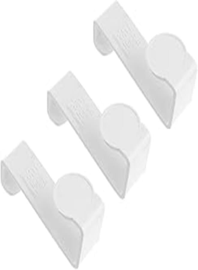Toddmomy 3pcs for Training Plastic Tank Screw Hook White Organizing Household Cabinet Use Z-Shaped Hangers Potty Punch Ring No Multifunctional Free Wall Hanger Hooks Organizer Multi