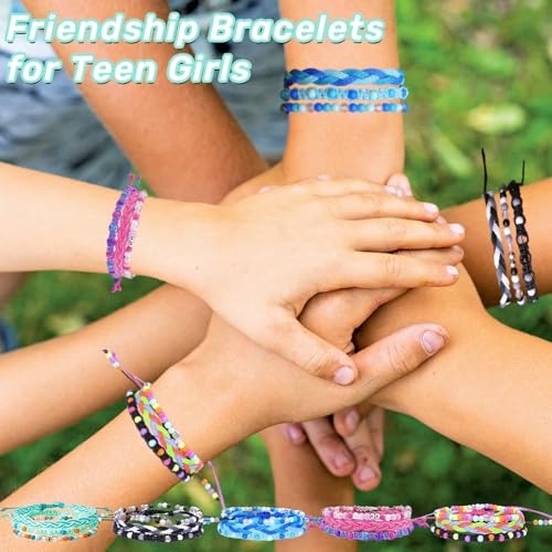 YANMIN 15pcs Braided Beaded Friendship Bracelets for Teens Girls Handmade Stackable Woven Cute Girls Bracelets Teenager Pinata Goody Bag Stocking Stuffers Tween Birthday Christmas Party Favors - Image 5