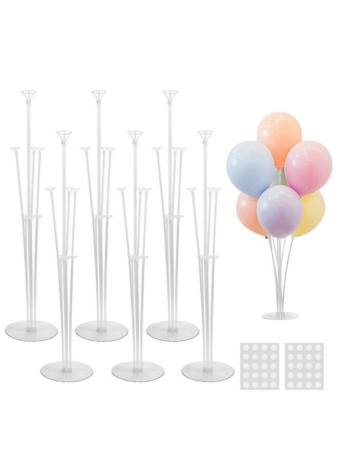 JOYYPOP 6 Sets Balloon Stand Kit, Balloon Sticks with Base Birthday Graduation Party Decorations Wedding - Image 1