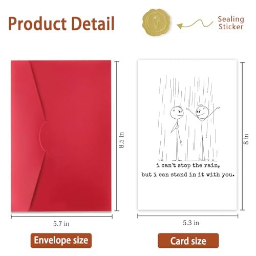 ICOOLYI Thoughtful Sympathy Card for Loss of Loved One｜Encouragement and Condolence Card with Envelope – Heartfelt Support Gift for Friend, Family, or Coworker - Image 2