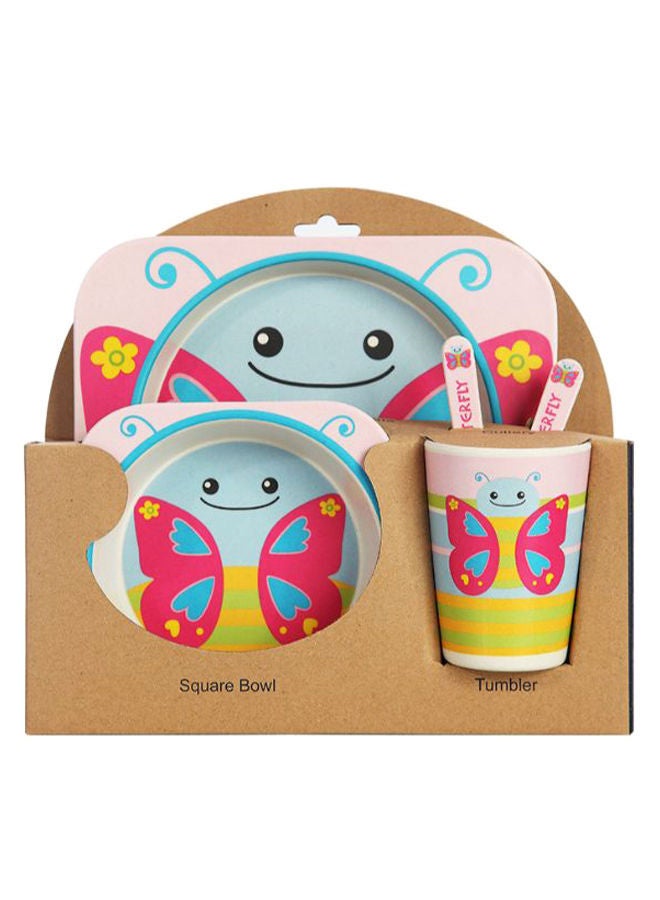 NIBEMINENT 5-Piece Animal Theme Tableware Set