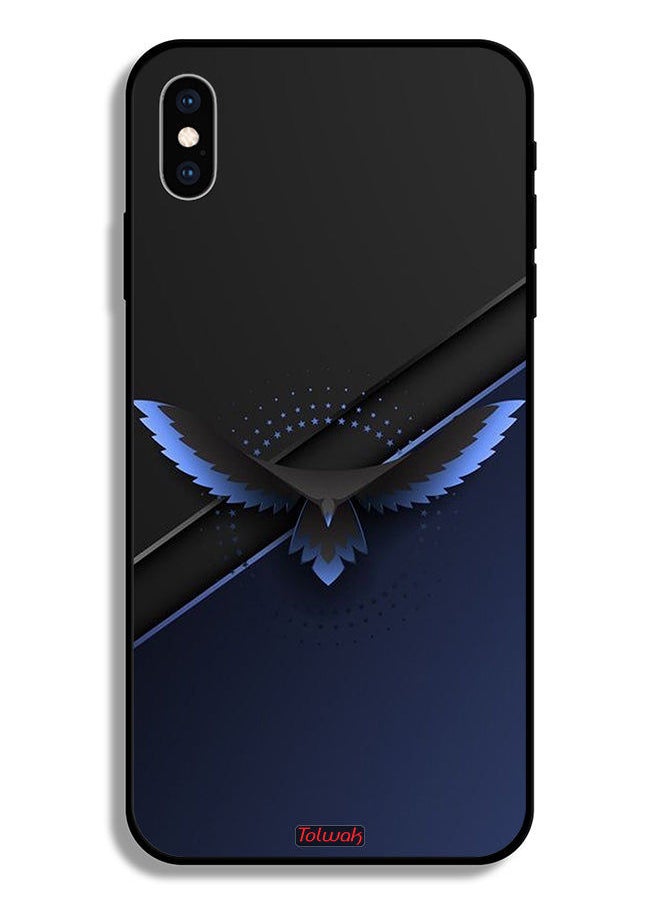 Tolwak - Apple iPhone XS Max Protective Case Eagle Digital Abstract Art - Image 1