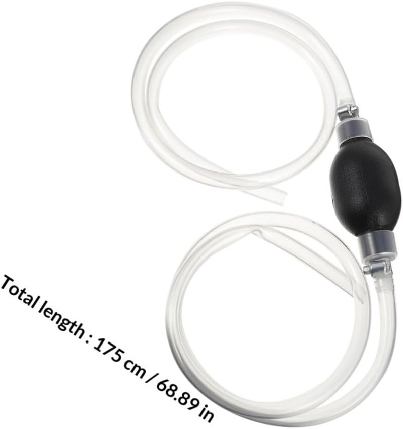 Manual Hand Fuel Pump Rubber Hose Siphon Pump for Gasoline and Oil Transfer Easy Squeeze Handle for Automotive Use - Image 2