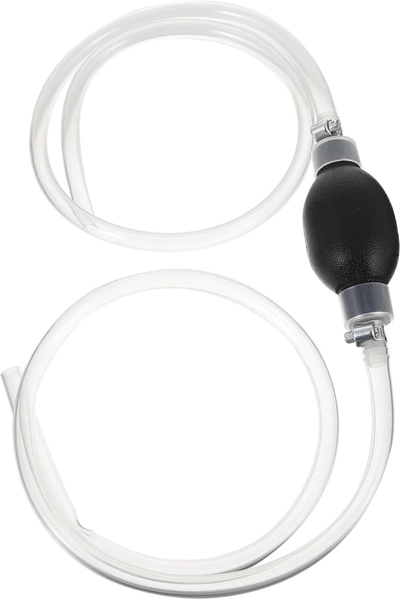 Manual Hand Fuel Pump Rubber Hose Siphon Pump for Gasoline and Oil Transfer Easy Squeeze Handle for Automotive Use - Image 1