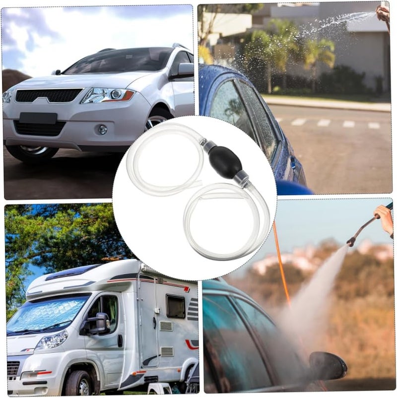 Manual Hand Fuel Pump Rubber Hose Siphon Pump for Gasoline and Oil Transfer Easy Squeeze Handle for Automotive Use - Image 4