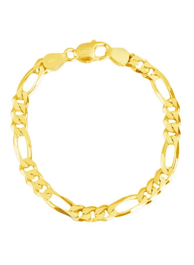 ZAVYA 925 Sterling Silver Minimal Modest Gold Plating Chain Bracelet | | Gift for Men and Boys | With Certificate of Authenticity and 925 Hallmark - Image 1