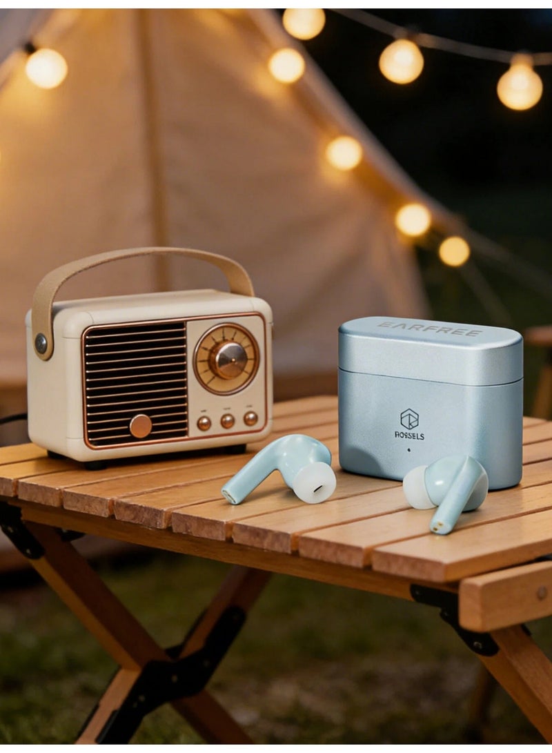 ROSESELSA Earfree i5 true wireless earbuds， Earbuds with Noise Cancellation, TWS Bluetooth Earphones, 48dB ANC Earbuds, 50H Battery, 54ms Gaming Earbuds, Airbuds, In Ear Earbuds, Aluminum Case, LDAC Hi-Res - Image 3