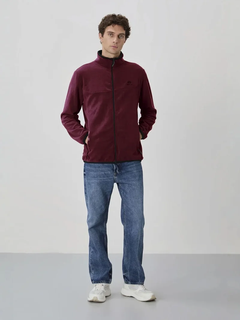 تومي لايف TOMMY Men's Plush Zip-front Sweatshirt