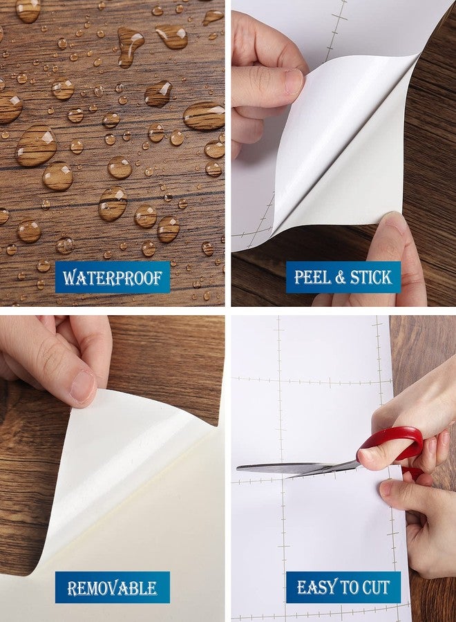 FunStick Thick Brown Birch Wood Contact Paper for Cabinets Peel and Stick Countertops Waterproof Faux Woodgrain Contact Paper Self Adhesive Removable Wood Wallpaper Roll for Desk Dresser 15.8"x78.8" - Image 4