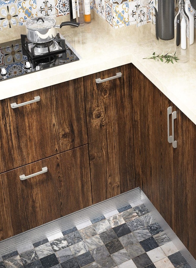 FunStick Thick Brown Birch Wood Contact Paper for Cabinets Peel and Stick Countertops Waterproof Faux Woodgrain Contact Paper Self Adhesive Removable Wood Wallpaper Roll for Desk Dresser 15.8"x78.8" - Image 3