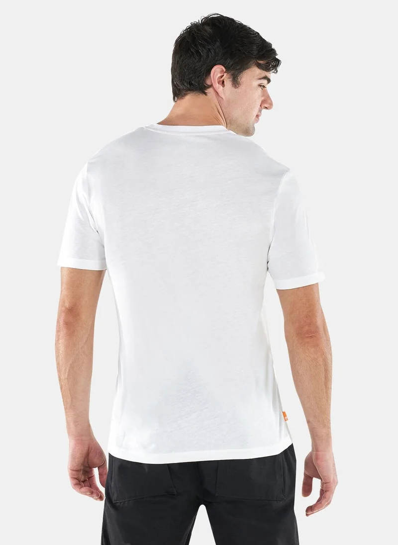 Timberland Men's Stack Logo Print T-Shirt