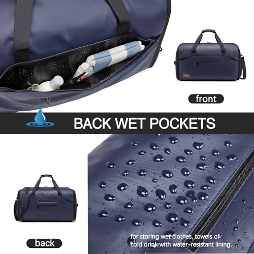 Moulyan Garment Bags for Travel,45L Carry on Convertible Garment Duffle bag for Men Women - 3 in 1 Hanging Suit Travel Bag with Shoulder Strap - Image 4