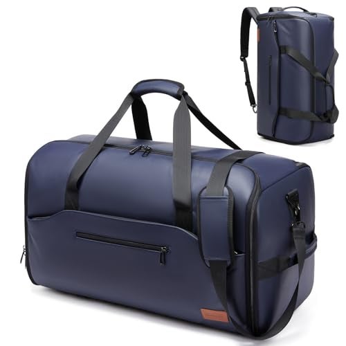 Moulyan Garment Bags for Travel,45L Carry on Convertible Garment Duffle bag for Men Women - 3 in 1 Hanging Suit Travel Bag with Shoulder Strap - Image 1