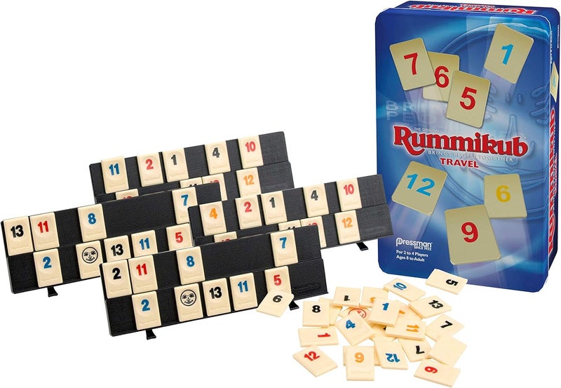 Pressman Rummikub in Travel Tin - The Original Rummy Tile Game by , Blue (B07GLGBW9X) - Image 2