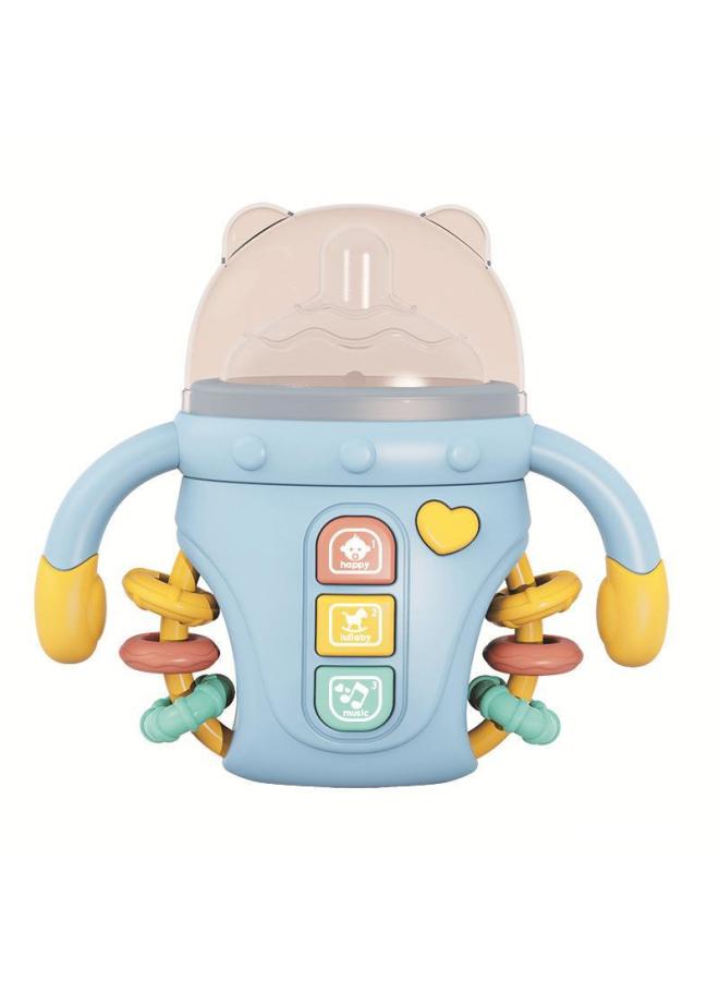 Baby Soothing Bottle Rattle Toy Baby Can Chew Bite Glue For More Than 6 Months 3 Puzzle Early Education 1 Year Old Incense-Color:Baby Bottle Rattle—