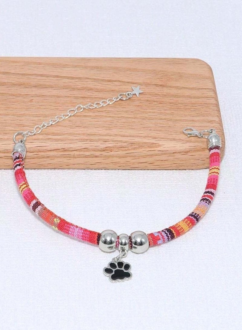 Cute Cat Collar With Cat Paw Pendant, Adjustable Size, Anti-Choking, Suitable For Cats And Other Small Pets. - Image 3