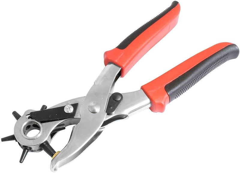 KANAbee Revolving Leather Belt Punching MachineMetal Hole Punch Pliers Repair Tool Multi Tools for Leather Strap Waist Belt Waist Band Multi Color - Image 1