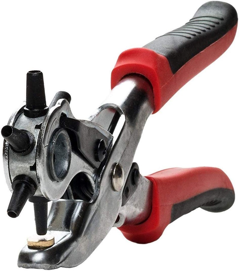 KANAbee Revolving Leather Belt Punching MachineMetal Hole Punch Pliers Repair Tool Multi Tools for Leather Strap Waist Belt Waist Band Multi Color - Image 3