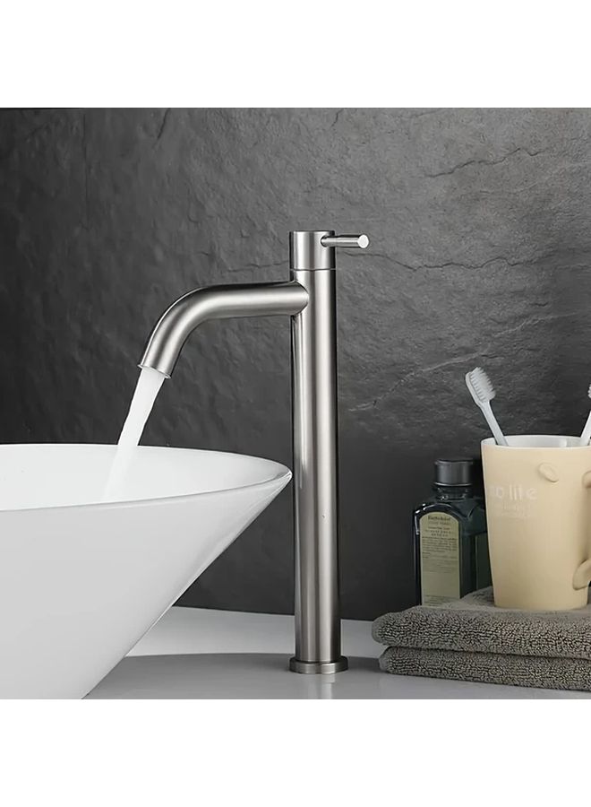 Black Stainless Steel 11 42 Inch Elongated Bathroom Sink Faucet Single Chilled Water Brass Spool For Kitchen And Dresser - Image 2