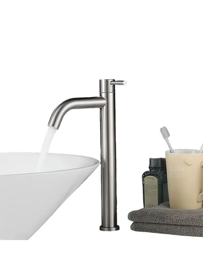 Black Stainless Steel 11 42 Inch Elongated Bathroom Sink Faucet Single Chilled Water Brass Spool For Kitchen And Dresser - Image 5