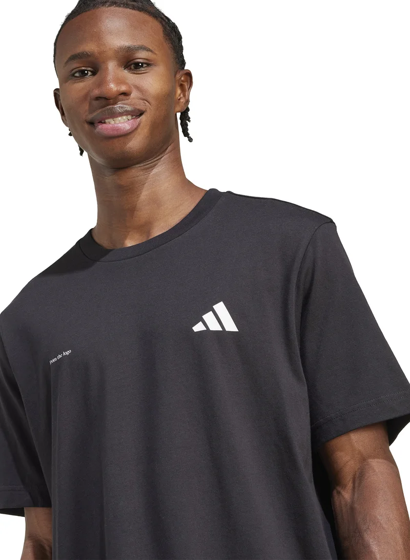 Adidas Lens Power Of Three Hoop Graphic T-Shirt