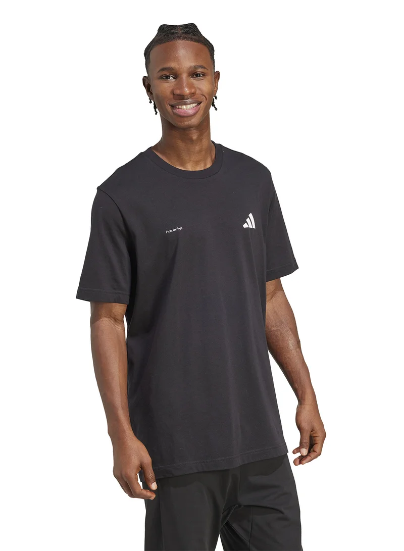 Adidas Lens Power Of Three Hoop Graphic T-Shirt