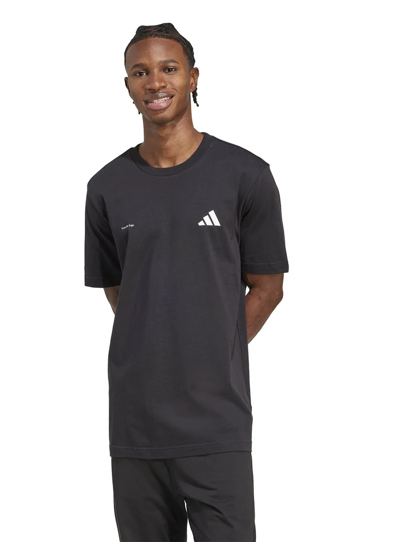 Adidas Lens Power Of Three Hoop Graphic T-Shirt