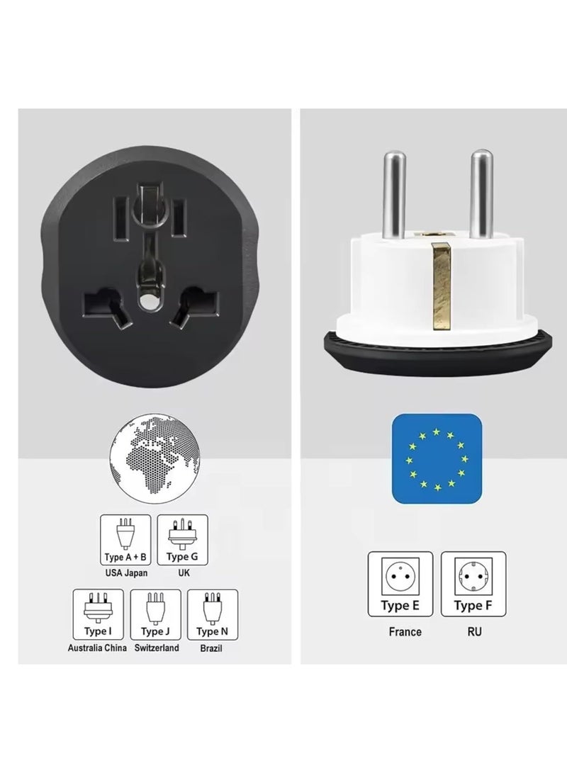 3-prong socket adapter compatible with all types of plugs (10-pack) - Image 3
