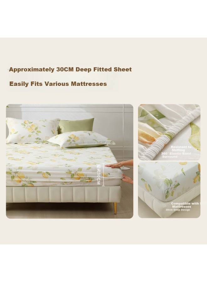 Mercury Home Textiles 100% Cotton Printed Fitted Sheet A-class Dormitory Mattress Protector For 1.5m Bed