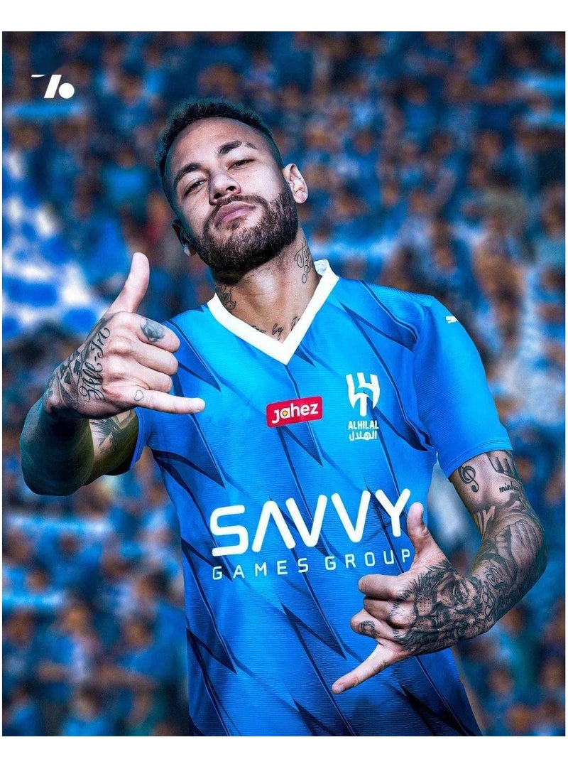 M MIAOYAN M MIAOYAN Neymar Riyadh Crescent No. 10 jersey football jersey suit match training jersey  - Image 2