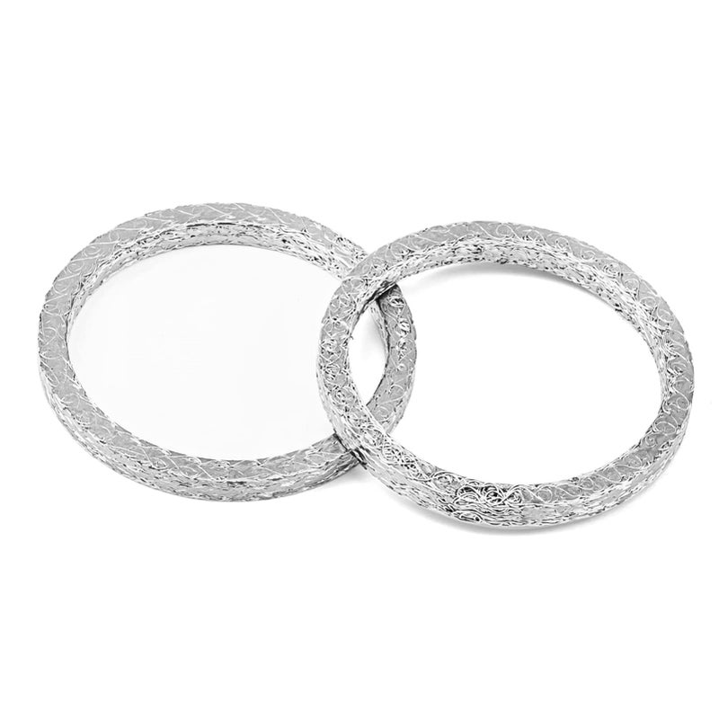 Mofun Exhaust Gasket Kit Exhaust Flange Compatible with Harley Big Twin Sportster Touring Softail Dyna 19842024Steel Mesh Style