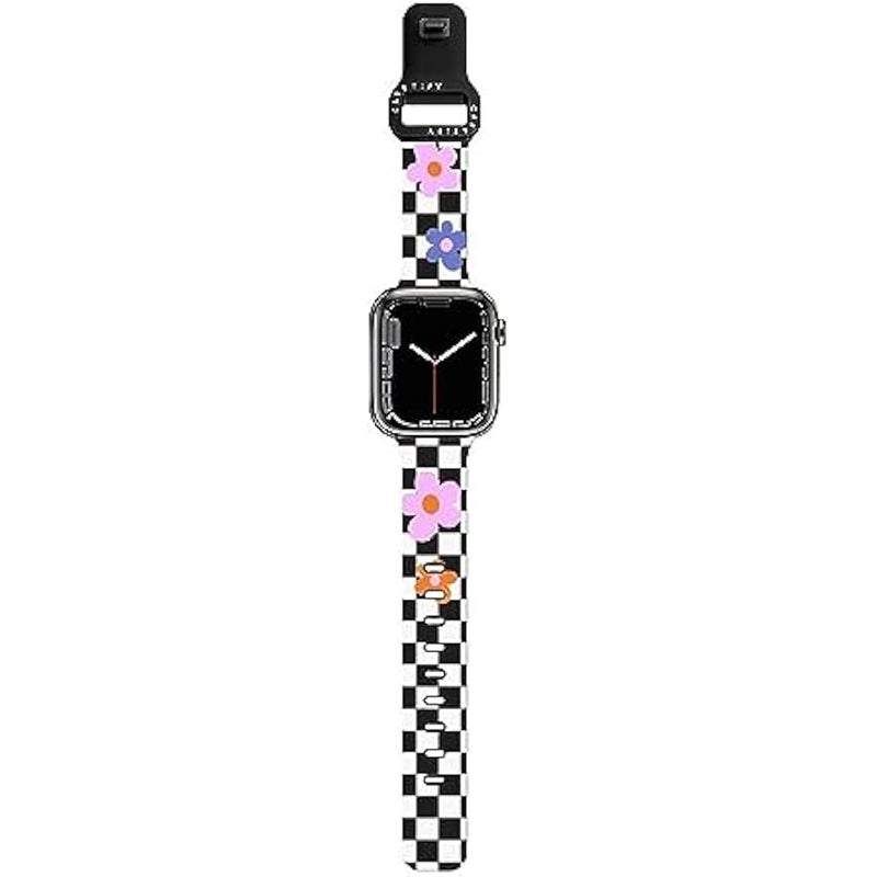 Casetify Impact Watch Band 【Premium Soft Flexible Material】 Compatible with Apple Watch Series 1-9, SE, Ultra - 38mm/40mm/41mm/42mm/44mm/45mm/49mm - Black - Image 2