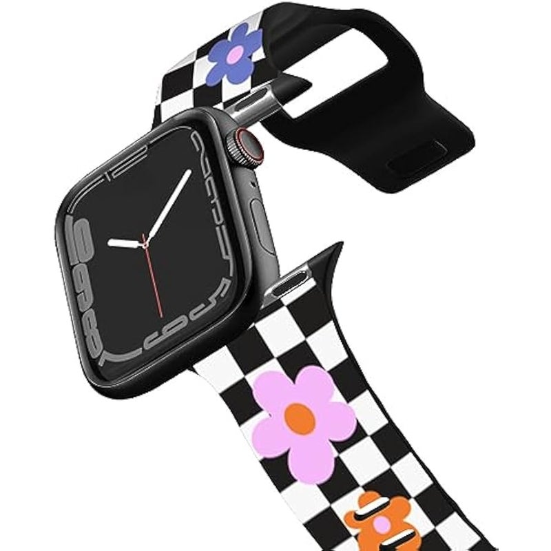 Casetify Impact Watch Band 【Premium Soft Flexible Material】 Compatible with Apple Watch Series 1-9, SE, Ultra - 38mm/40mm/41mm/42mm/44mm/45mm/49mm - Black - Image 1