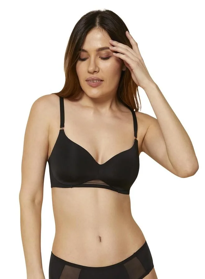 Triumph Triumph Body Make-Up Smooth Cup Bra | Everyday | Invisible | Seamless Padded Wireless for Natural Lift | Soft & Breathable Fabric | Silky Grey | 34B | Pack of 1