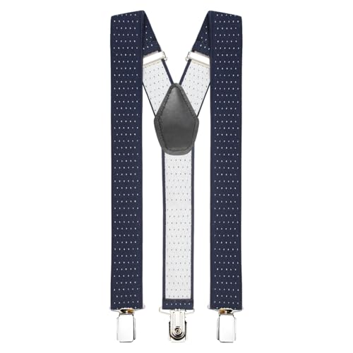 PELUCHE STYLE EVERMORE Peluche Steaming Polka Dot Blue Colour Suspenders (3.5Cm Strap Width Elastic) - Image 4