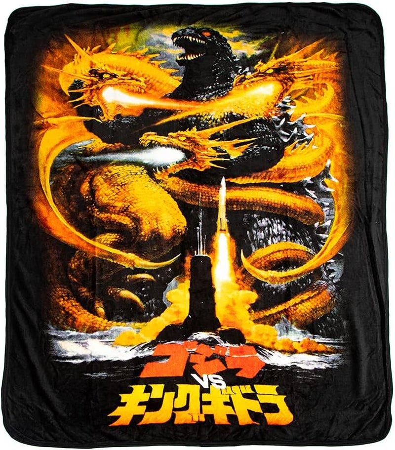 Bio World Godzilla Movie Poster Throw Blanket - Image 1