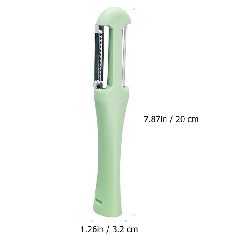 2 Piece Stainless Steel Fruit and Potato Peeler Set Ergonomic Handle Kitchen Tool - Image 3