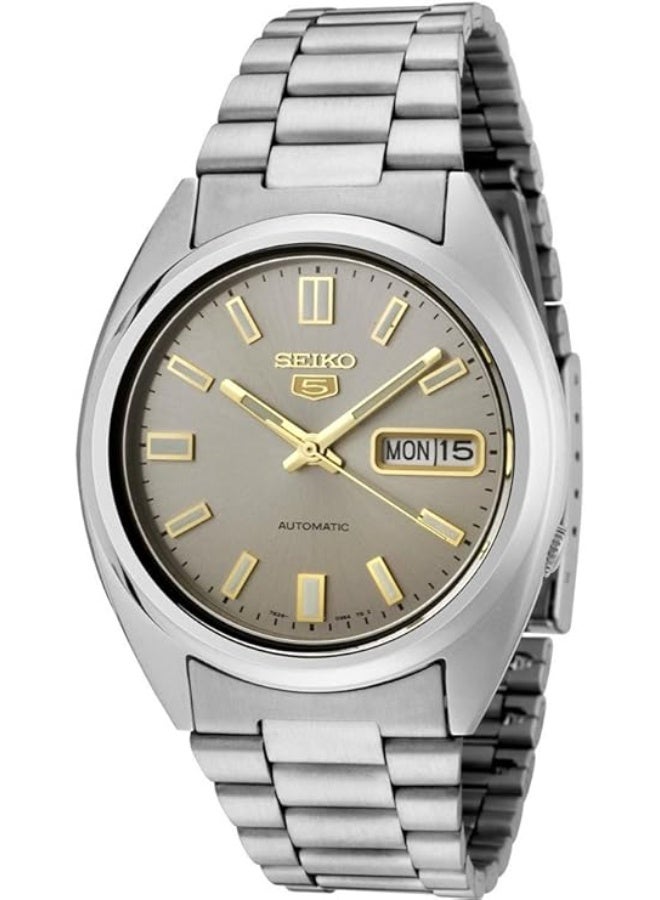 Seiko Men's 5 Automatic SNXS75K Silver Stainless-Steel Autom - Image 1