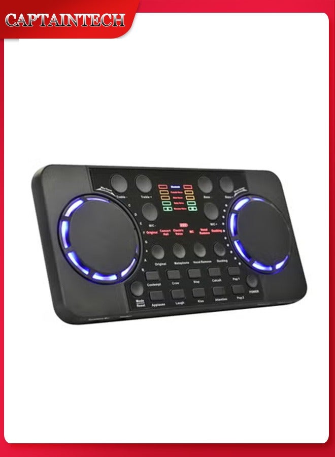Captaintech Sound Card Live Streaming V300 Pro Bluetooth-compatible Audio Mixers Mixer Music Studio Recording Accessory Noise  - Image 1