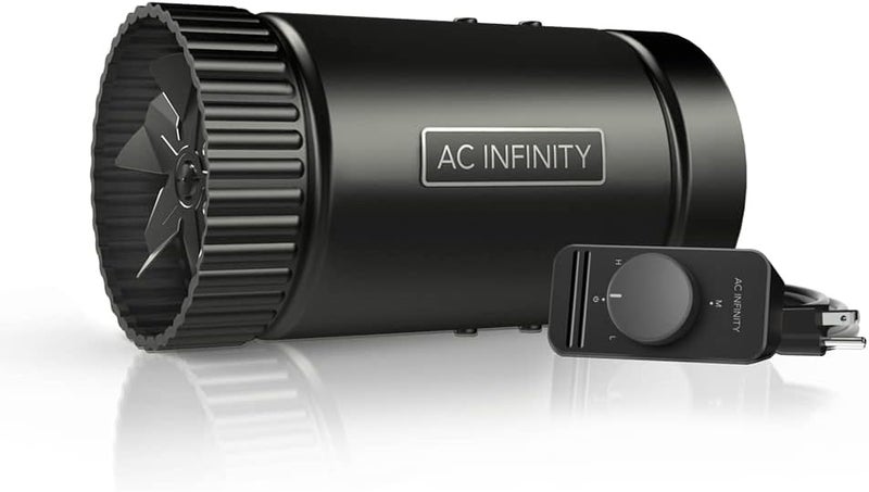 AC Infinity RAXIAL S4, Inline Booster Duct Fan 4” with Speed Controller - Low Noise Inline HVAC Blower Can Fan for Basements, Bathrooms, Kitchens, Workshops - Image 1