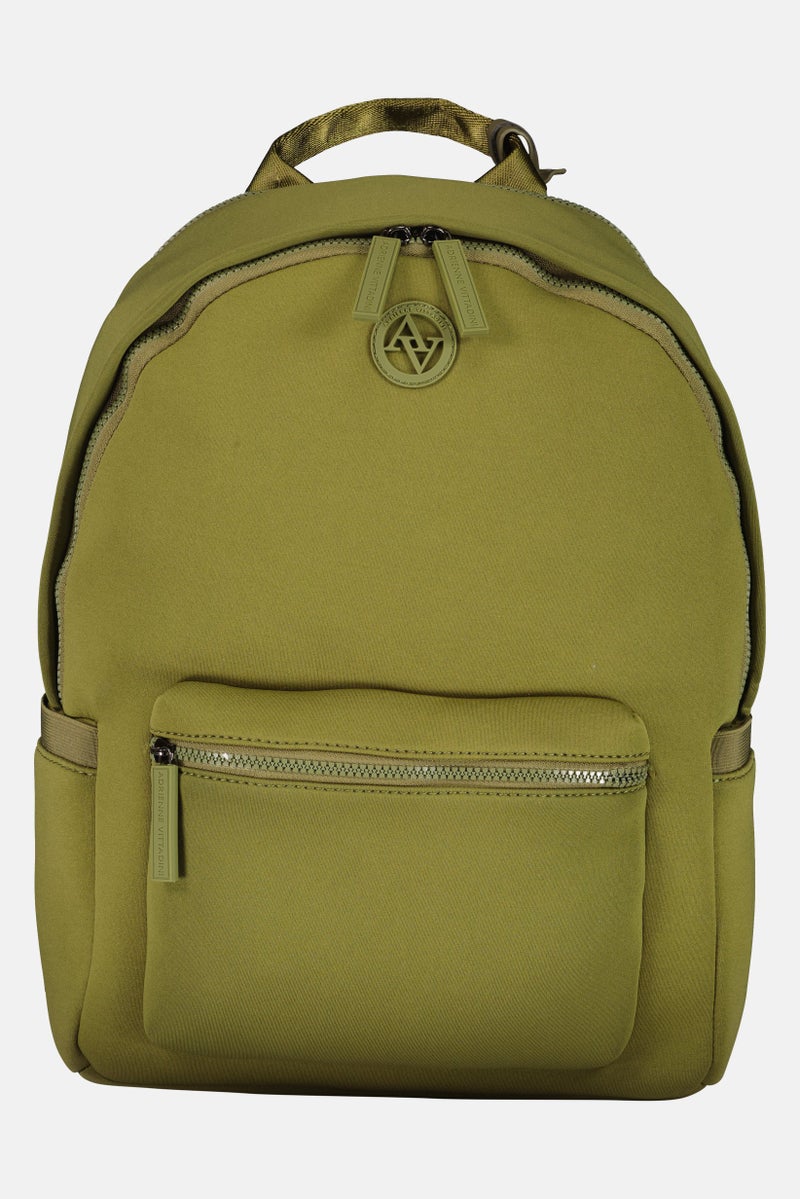 ADRIENNE VITTADINI Women Brand Logo Backpack, Olive - Image 1