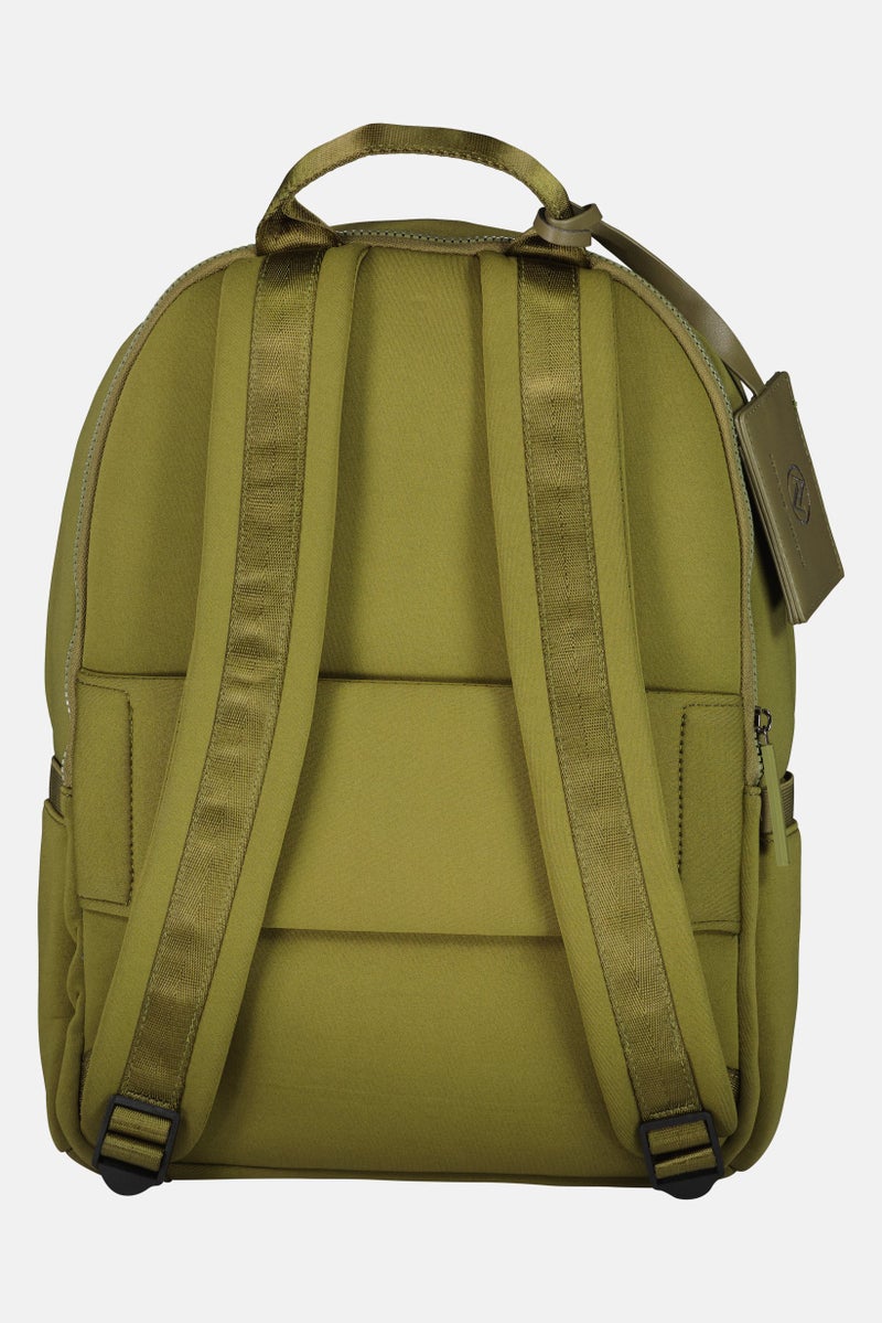 ADRIENNE VITTADINI Women Brand Logo Backpack, Olive - Image 2