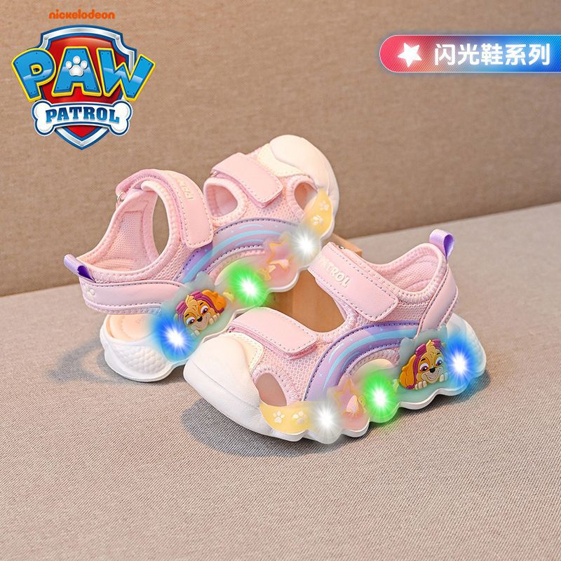 Wang Wang Team Children'S Shoes 2025 Summer Popular Boys Non-Slip Breathable Fashion Glitter Shoes Girls Covered Toe Anti-Collision Sandals - Image 5