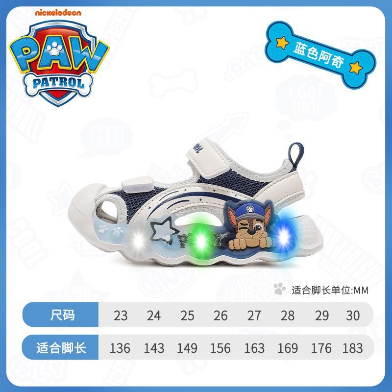 Wang Wang Team Children'S Shoes 2025 Summer Popular Boys Non-Slip Breathable Fashion Glitter Shoes Girls Covered Toe Anti-Collision Sandals - Image 1