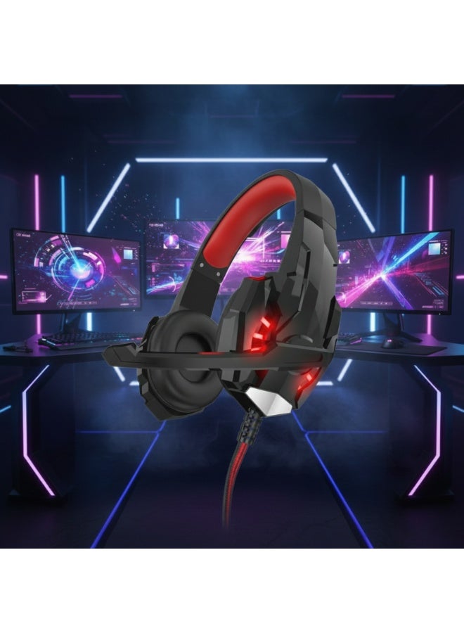 general Kotion Each G9000 Gaming Headset with Mic & LED Light – Stereo Bass Noise Cancelling Over-Ear Headphones for PC, PS4, Xbox One, Mobile & Laptop - Image 1