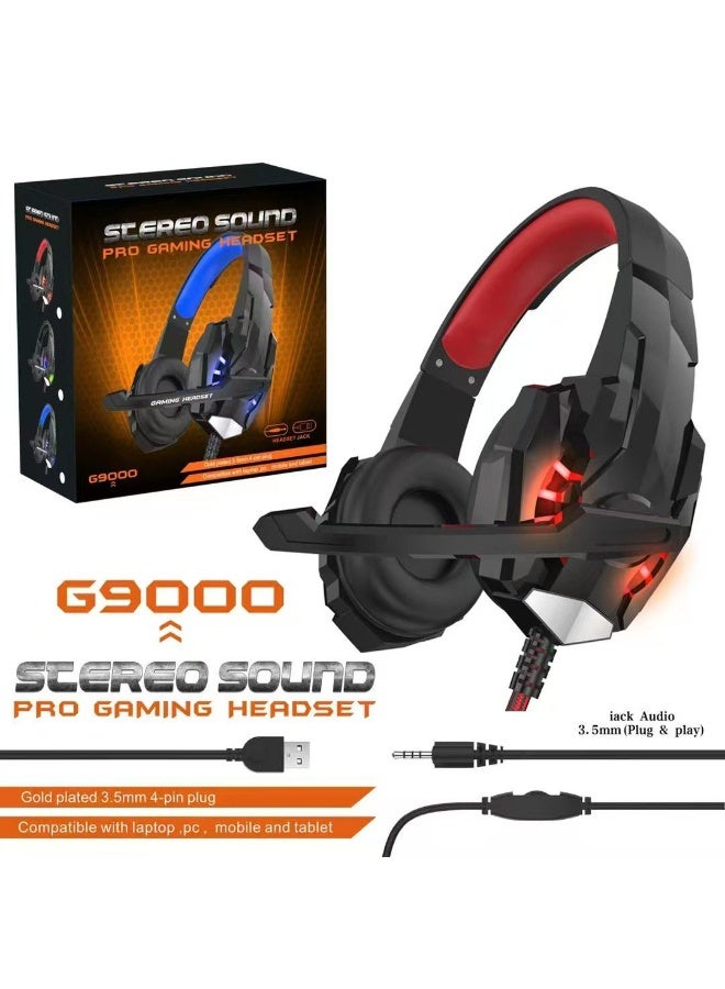 general Kotion Each G9000 Gaming Headset with Mic & LED Light – Stereo Bass Noise Cancelling Over-Ear Headphones for PC, PS4, Xbox One, Mobile & Laptop - Image 3