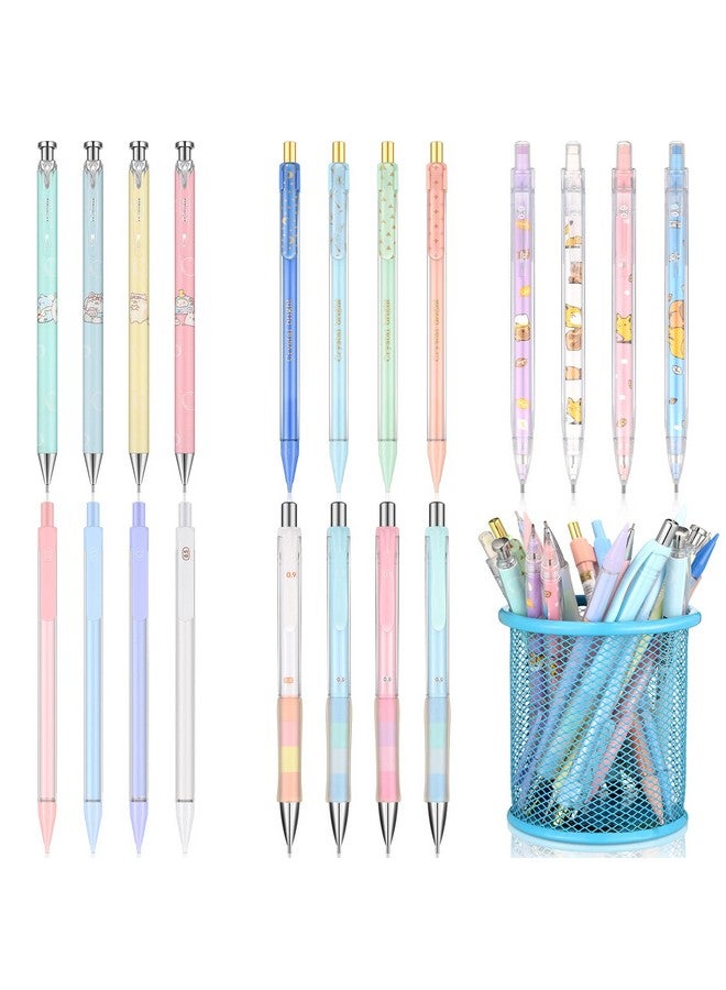 Tinlade 20 Pack Mechanical Pencils Kawaii Stationary Cute Mechanical Pencil Mixed 0.5Mm 0.7Mm 0.9Mm Kawaii Pencil For School Office Home Supplies, Some With Top Erasers - Image 1