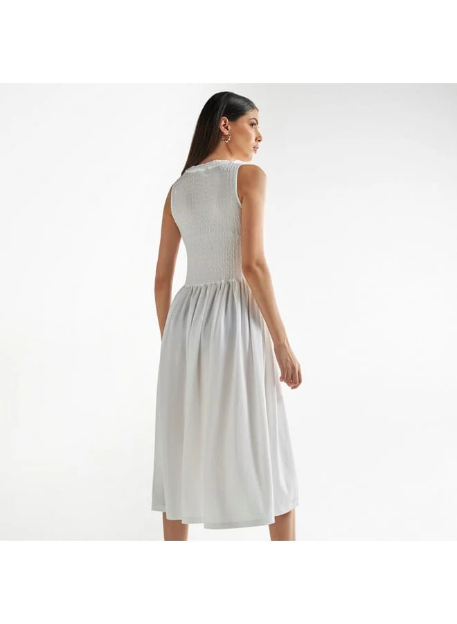 Splash FAV Sleeveless Textured Dress